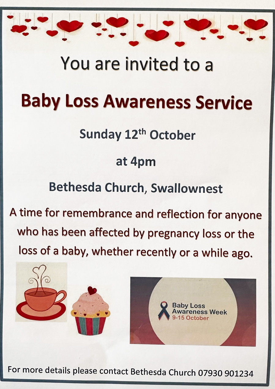 Baby Loss Awareness Week 2025 runs from October 9th to October 15th